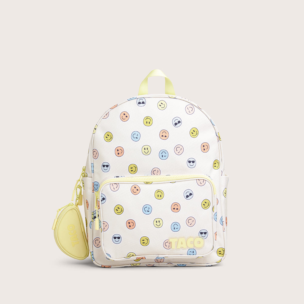 Sac à dos pour enfant scolaire SYDNEY SMILEY CREAM