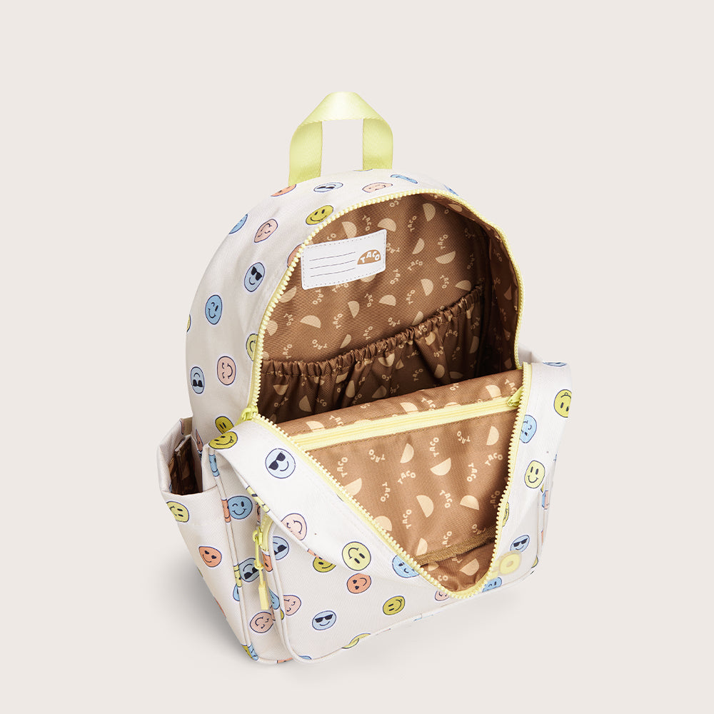 Sac à dos pour enfant scolaire SYDNEY SMILEY CREAM