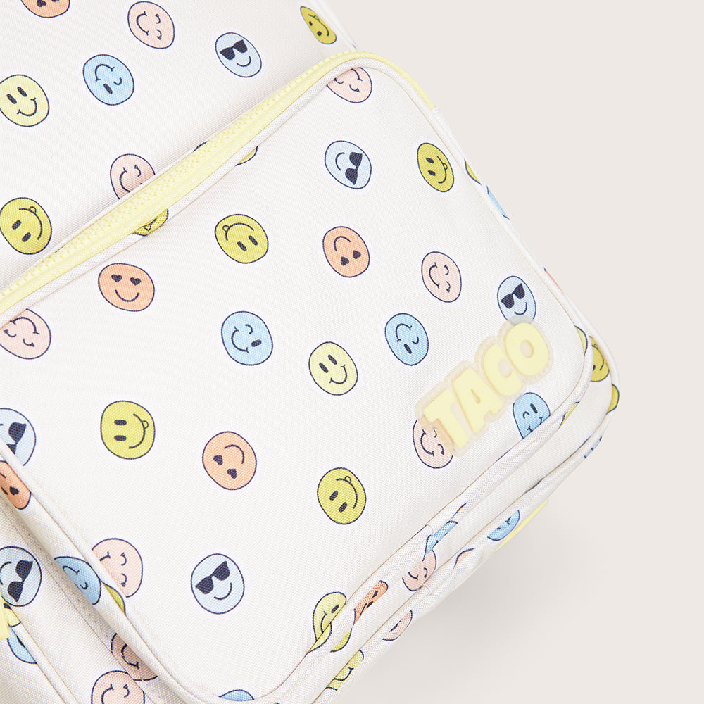Sac à dos pour enfant scolaire SYDNEY SMILEY CREAM